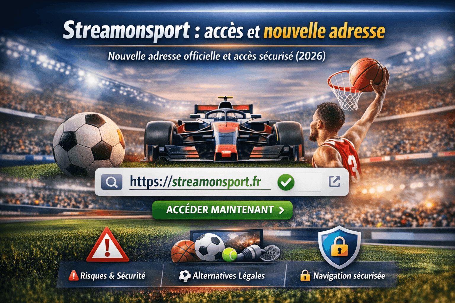 Streamonsport : accès et nouvelle adresse